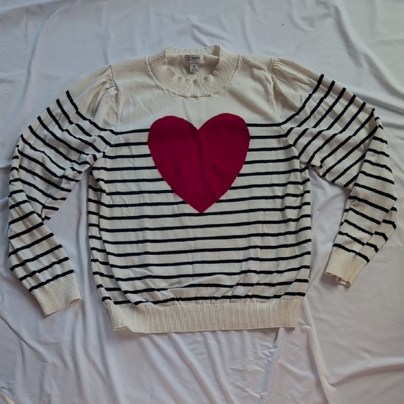 J. Crew Ivory Ribbed Collar Sweater - Picture 1 of 4